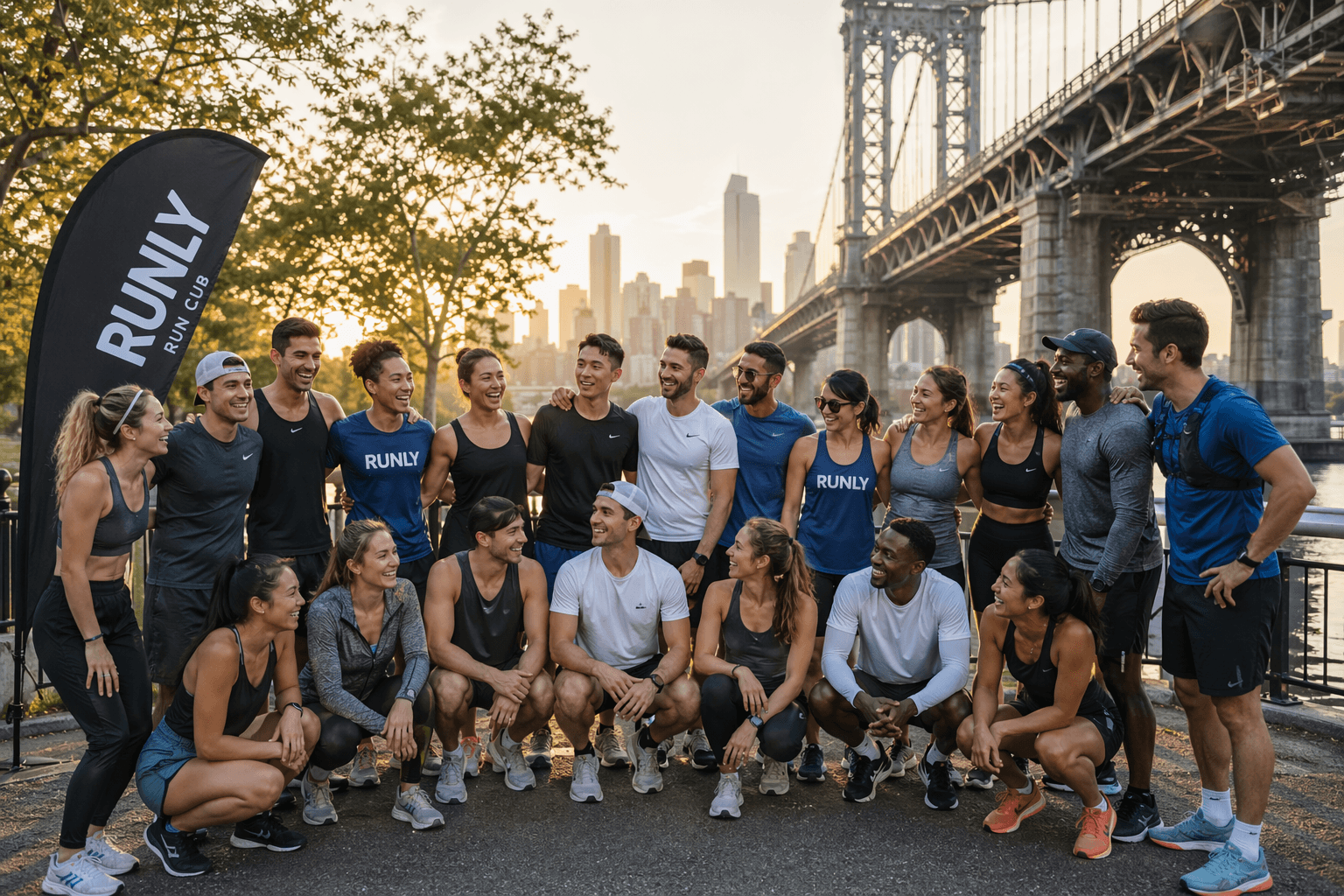 Runly running club group photo